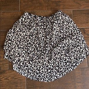 Leopard banana republic skirt